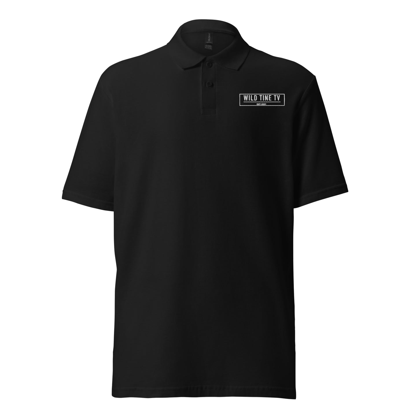 White EST. polo shirt