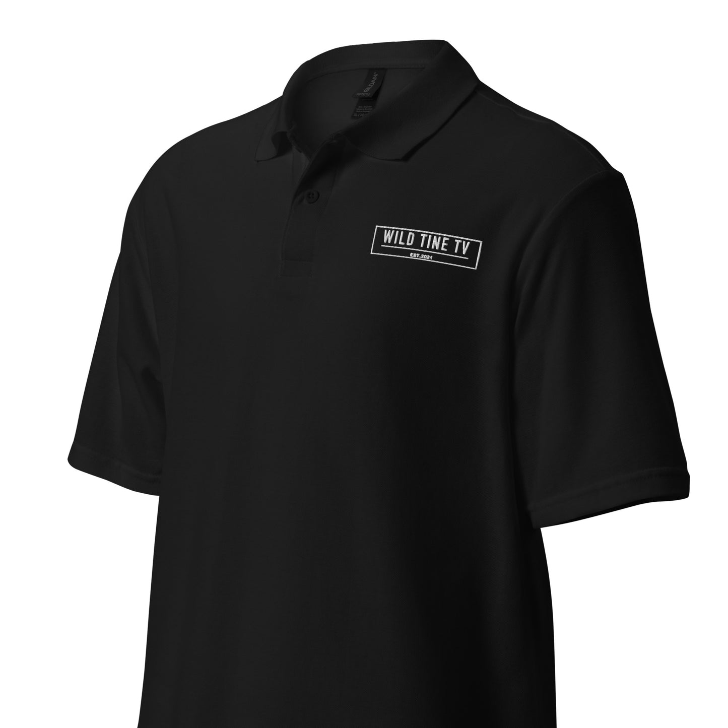 White EST. polo shirt